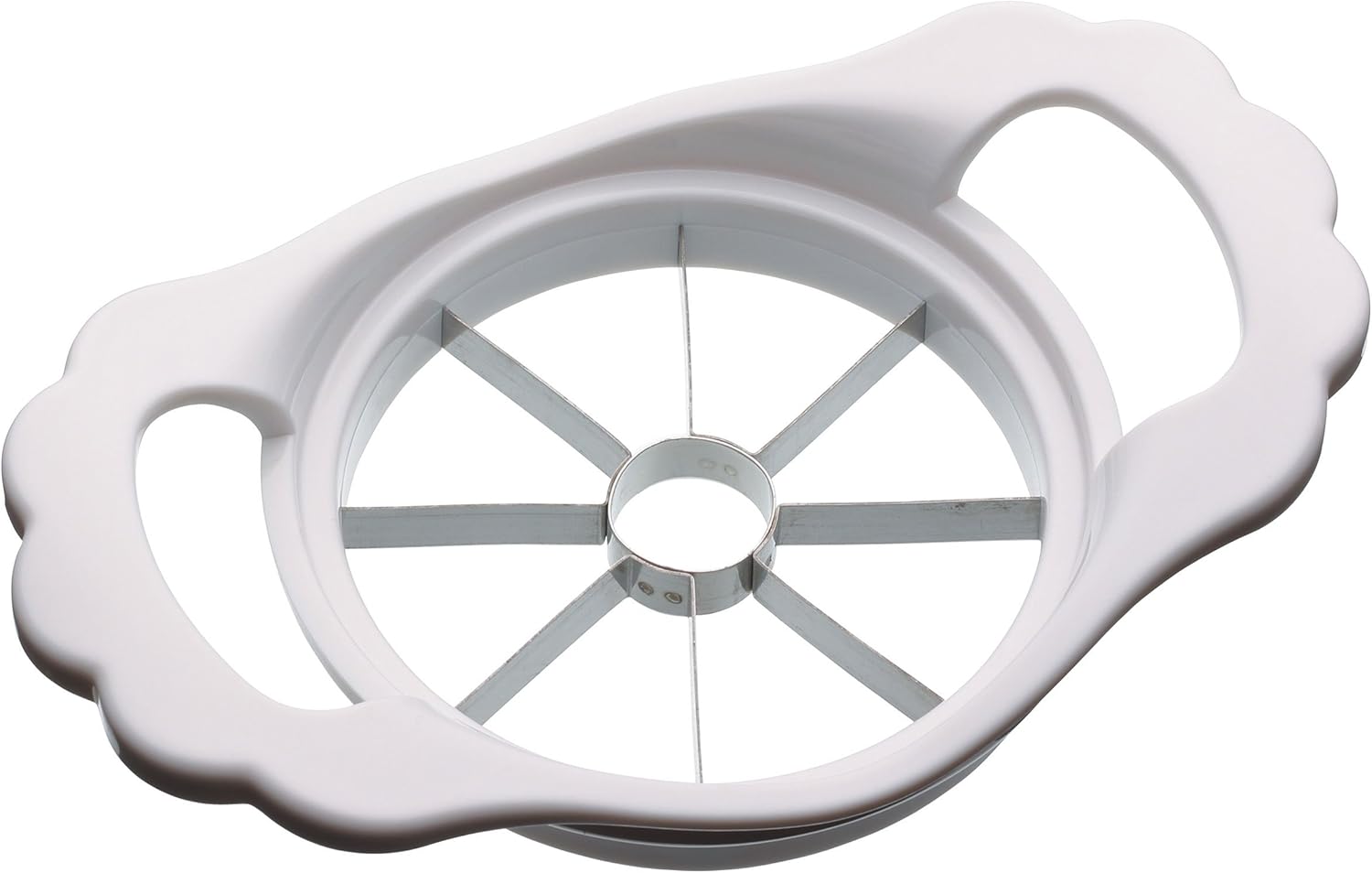 KitchenCraft Apfelentkerner und -schneider, Edelstahl/Kunststoff, Weiß, 11 cm