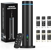 Maromalife Waterless Essential Oil Diffuser, Metal Scent Diffuser, Black | Includes 6 essential oils, AC powered, 1000 sq.ft coverage for home, office &amp; hotel, aluminum alloy body, remote control