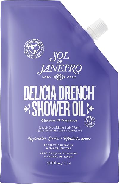 Sol de Janeiro Delicia Drench Shower Oil Refill Pouch 1L