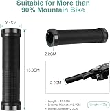 URAQT Bicycle Handlebar Grips Non-slip Rubber with 2 Aluminum Locks Extendable view 2