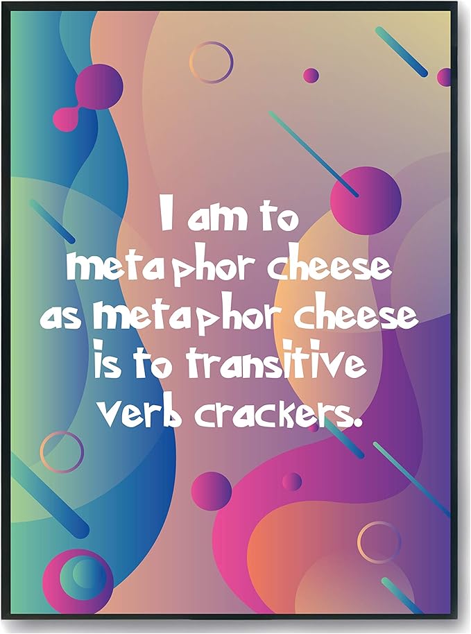 Hippowarehouse I am to metaphor cheese as metaphor cheese is to