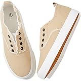Women's Slip on Sneakers Walking Shoes Casual Girls Canvas Fashion Sneakers