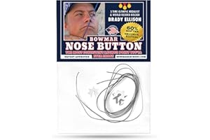 Bowmar Archery Nose Button Recurve Edition, Extremely Light Weight, Creates Consistent Anchor Point, Two Sizes Included