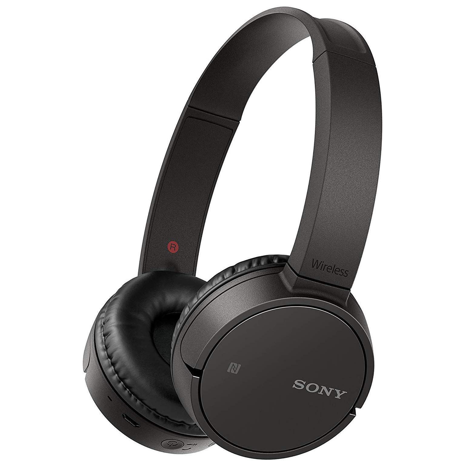 Sony WH-CH500 Wireless Bluetooth NFC On-Ear Headphones with 20 hours Battery Life - Black