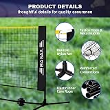 BAGAIL Badminton Net Foldable Nylon Net Height Adjustable Stand Portable Bag view 4