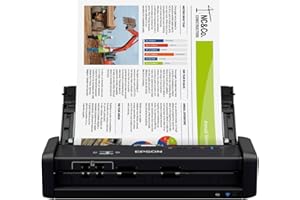 Epson WorkForce ES-300W Wireless Colour Portable Document Scanner with ADF for PC and Mac, Sheet-fed and Duplex Scanning