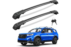 KINGGERI 300lbs Lockable Roof Rack Cross Bars Compatible with Honda Pilot 2023-2026 Sport TrailSport Touring Elite with Raised Rails (Not for LX & EX-L), Aluminum Crossbars Rooftop Racks Carrier