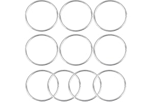 10Pcs Macrame Hoops Ring, BetterJonny 6 Inch Metal Craft Rings Hoops Silver Dream Catcher Rings Wreath Hoop Rings for Home Decorations DIY Crafts and Wall Hanging Crafts