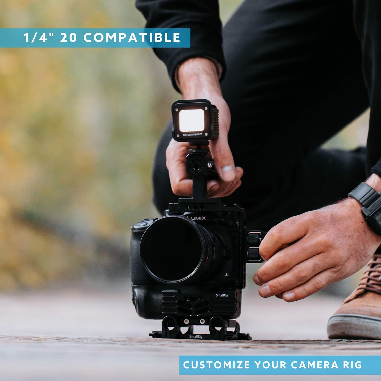 Lume Cube 2.0 | Adjustable Daylight Balanced LED Light | for Photo and Video, Content Creation | Includes Warming Gel, Diffuser, DSLR Camera Mount | for Sony, Nikon, Panasonic, Fuji, Canon, GoPro : Camera & Photo
