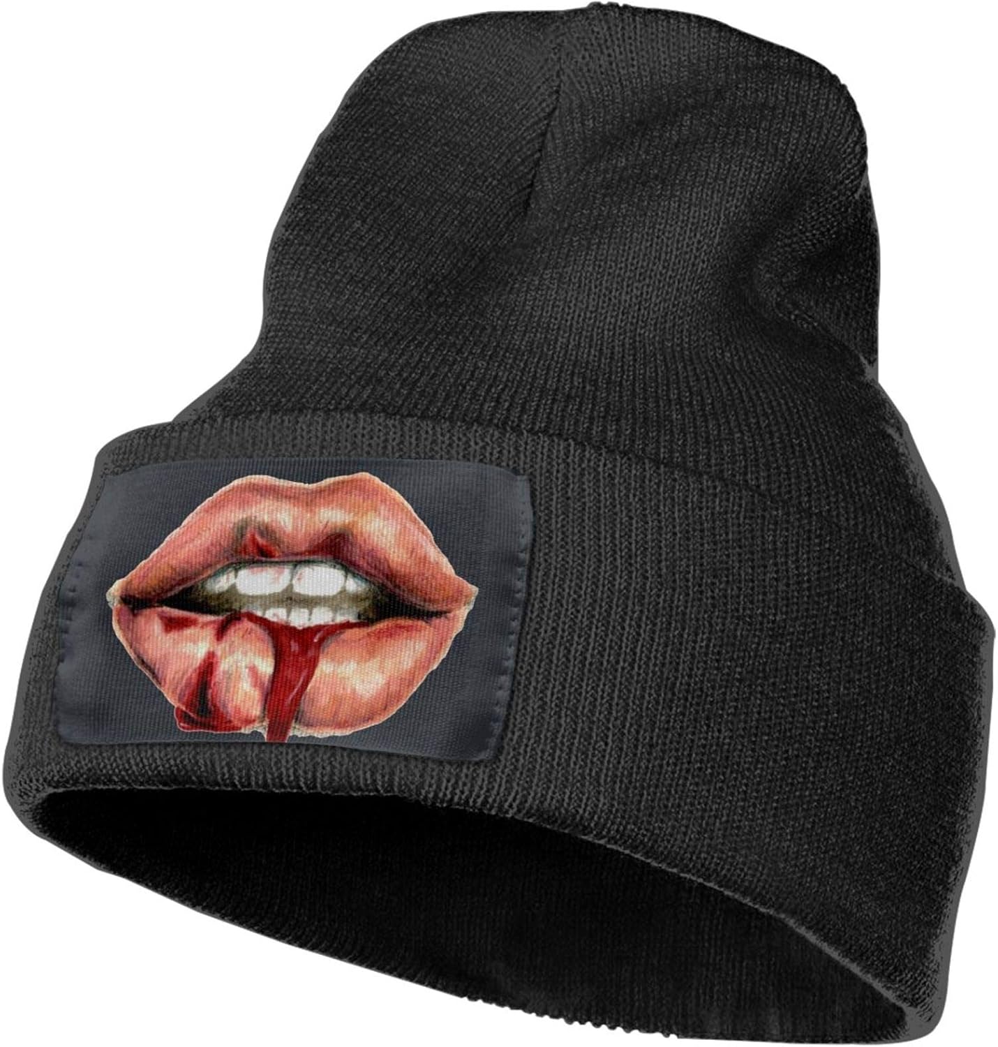 Lips Winter Hat with Warm Unisex Knit Hats Cap for Men and Women