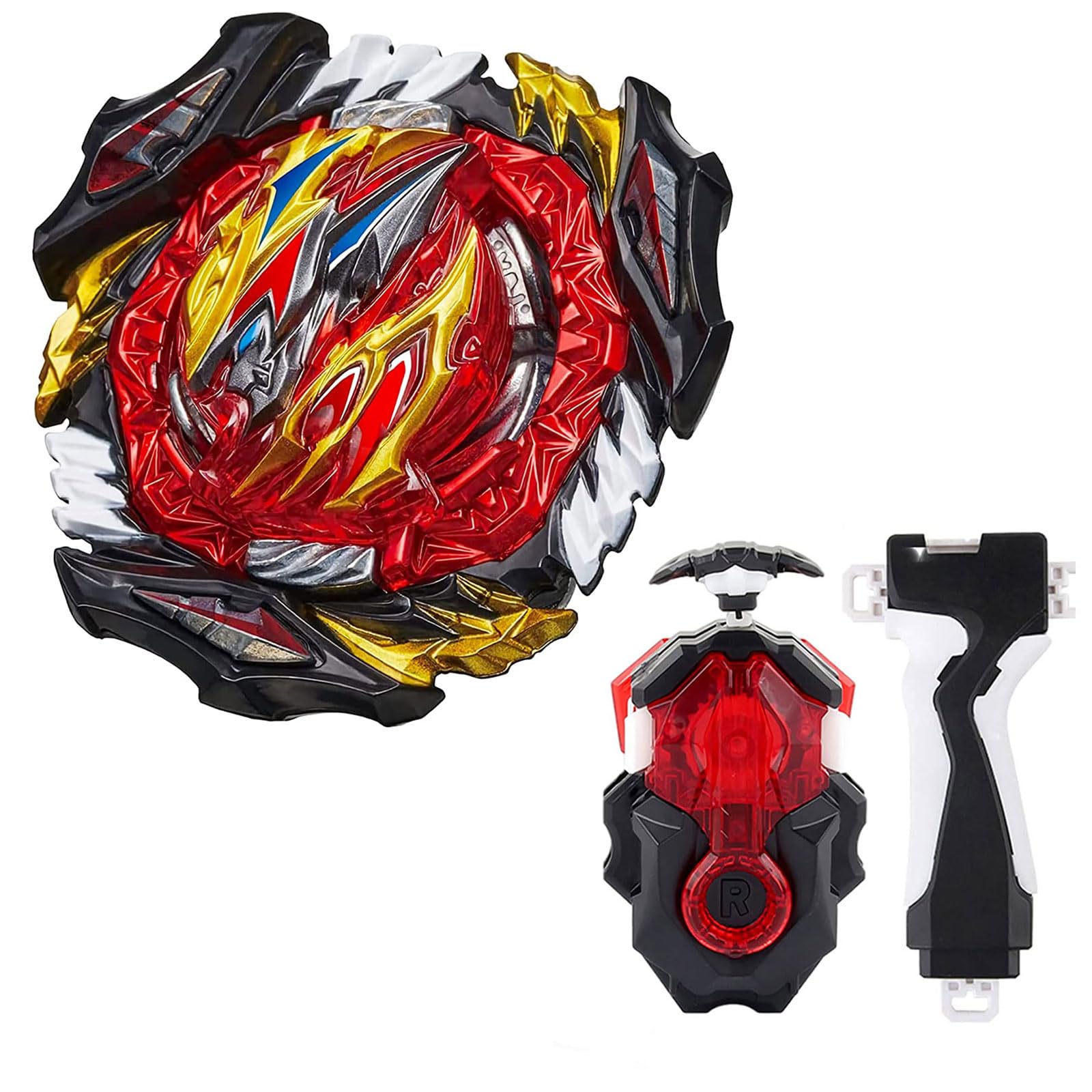 Desamvap Battling Tops Booster Dynamite B-197 Spinning Gyro Set With DB Custom LR Launcher and Grip, Spinning Tops Toys for Kids Children Boys