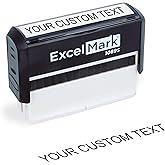 ExcelMark One Line Custom Rubber Stamp (Custom Long)