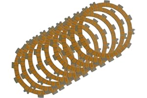 AHL 9pcs Clutch Friction Plates Kit for Kawasaki ZX636 ZX 636 Ninja ZX-6R 2002 2003 2004 2005 2006