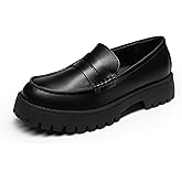 DREAM PAIRS Loafers for Women Platform Chunky Penny Loafer Lug Sole Comfortable Slip On Dressy Casual Work Business Office Shoes