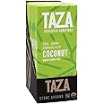 Taza Chocolate Organic Amaze Bar 70% Stone Ground, Coconut, 2.5 Ounce (10 Count), Vegan