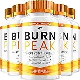 Burn Peak Capsules – BurnPeak Natural Blend Advanced Formula 800MG Dietary Supplement Maximum Strength (5 Pack - 300 Capsules)