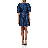 Vince Camuto Womens Jacquard Sleeveless Shift Dress