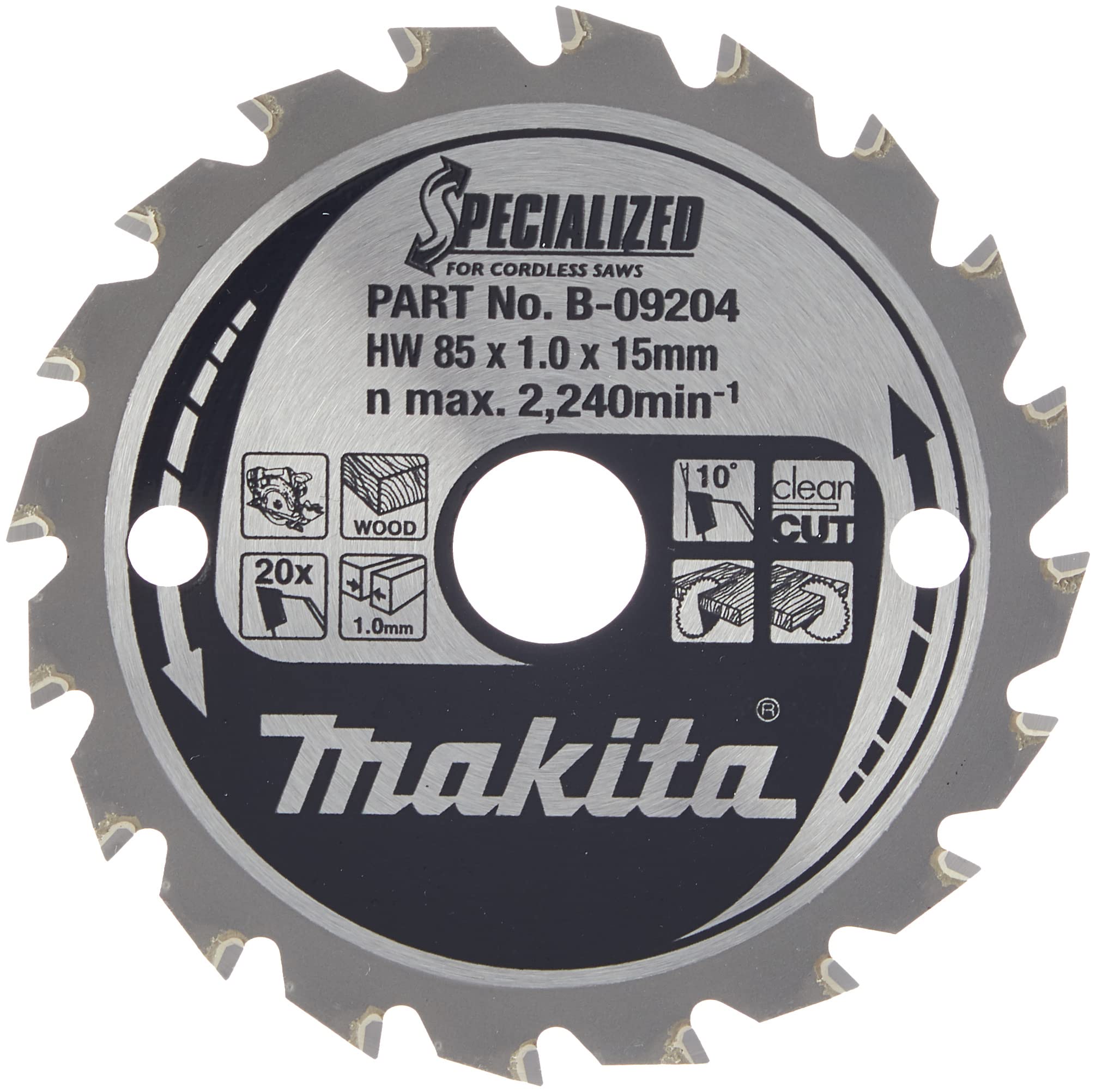 Makita B-32932 Specialized Blade for Cordless Saws 85x15x20t