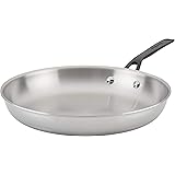 KitchenAid 5-Ply Clad Polished Stainless Steel Fry Pan/Skillet, 12.25 Inch