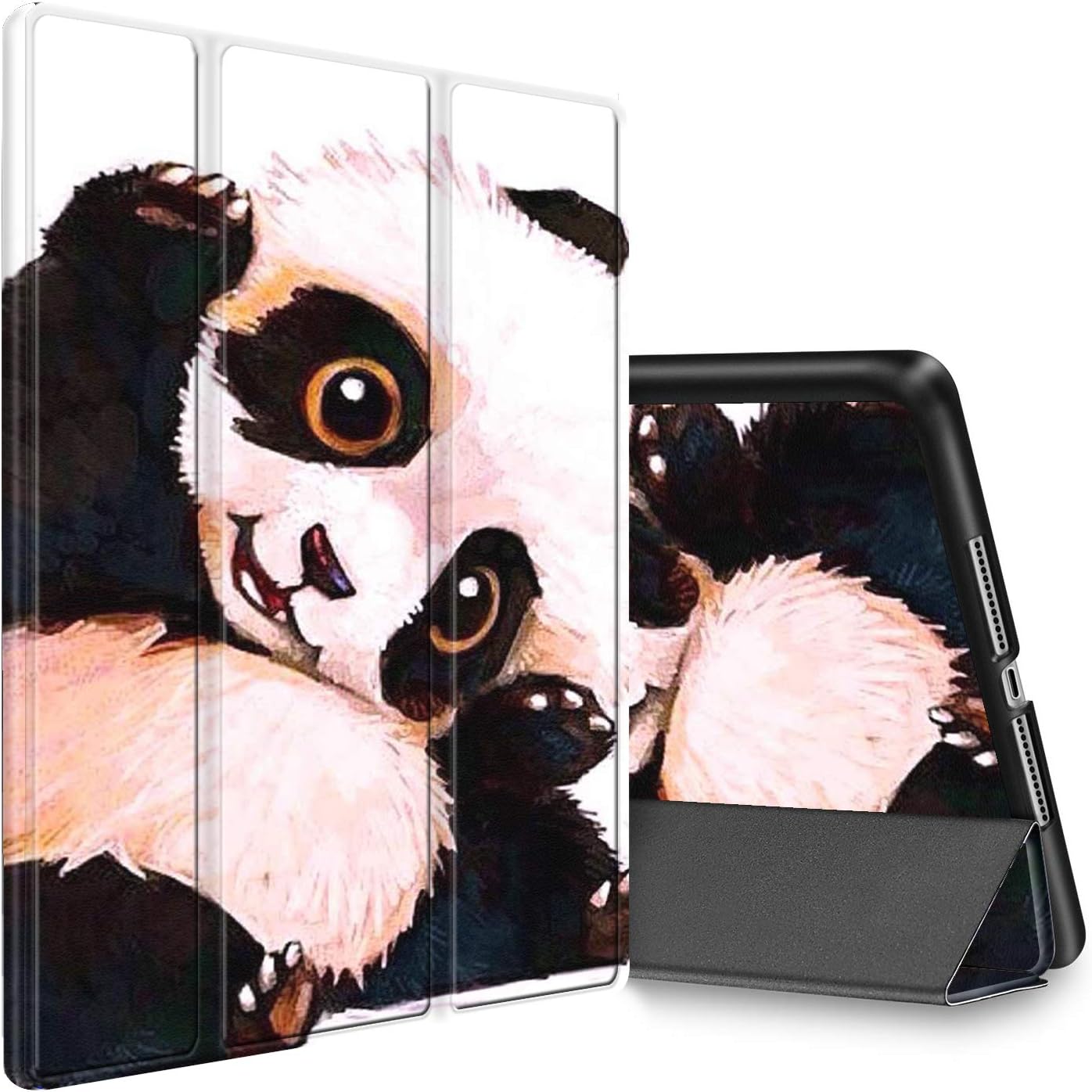 iPad 10.2 Case 2019,iPad 7th Generation 10.2" Tablet Case AIRWEE Slim Lightweight Stand Cover with Auto Wake/Sleep for iPad Air 2019,Cute Panda