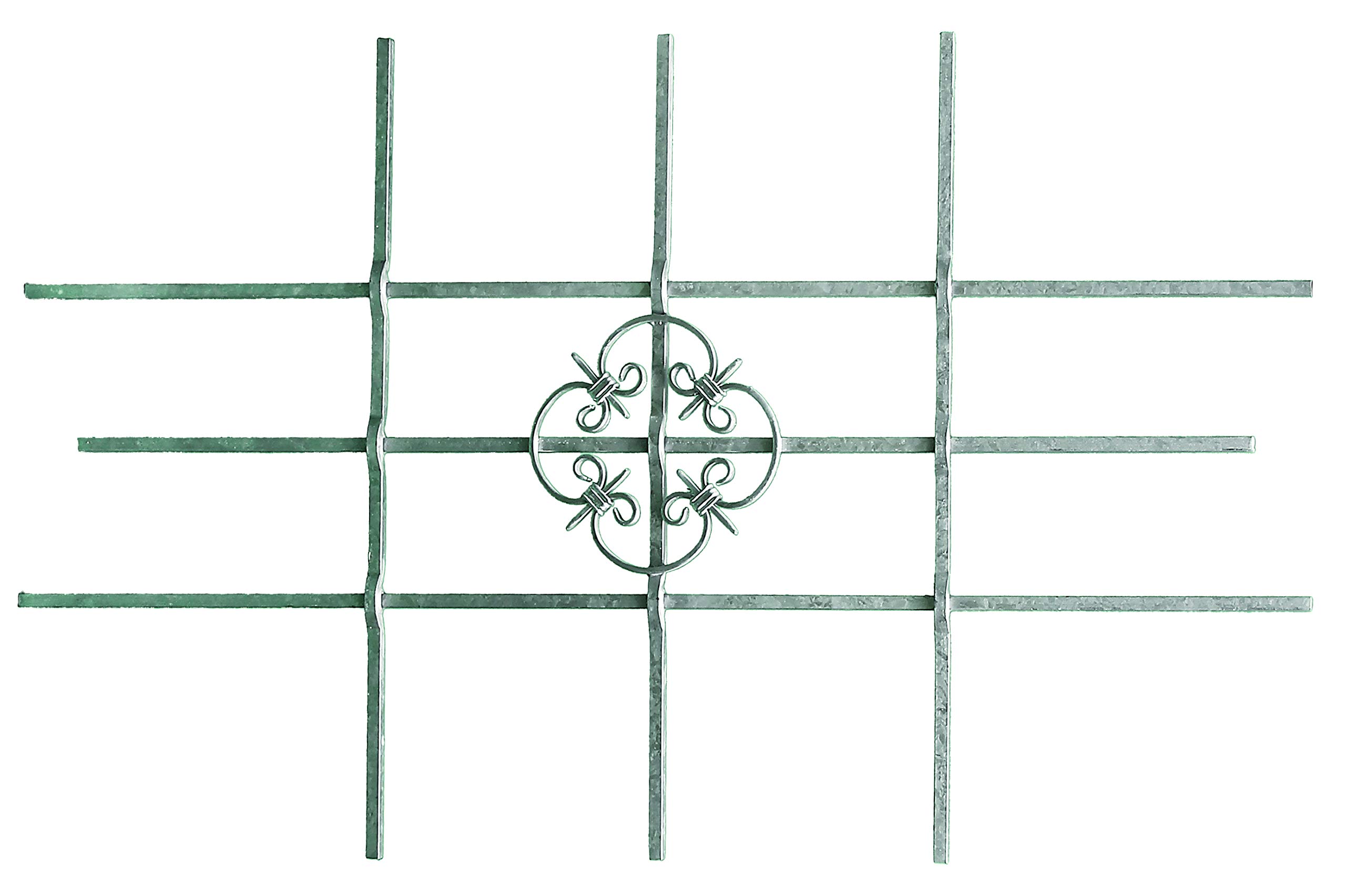 Gah-Alberts Salzburg 553548 Window Grating Hot-Dip Galvanised W 1140 x H 690 mm Can Be Shortened to 590 x 390 mm
