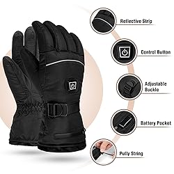 LUWATT Heated Gloves 8H Working Hours Rechargeable