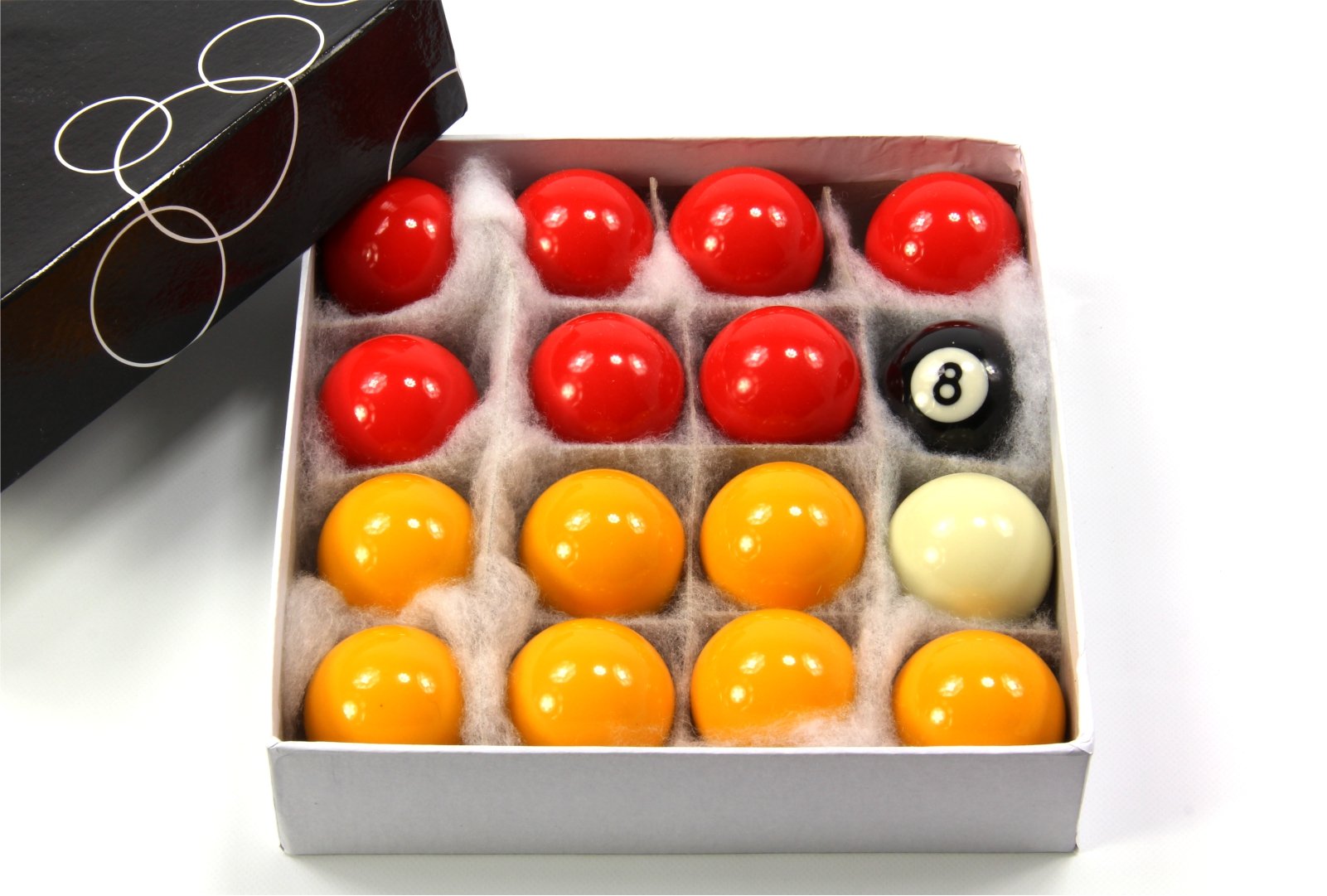 Funky Chalk Kids Small 41mm Economy RED & YELLOW POOL Balls - 16 Ball Set – 1 5/8 Inch