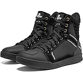 BORLENI Winter Motorcycle Boots Street Riding Shoes Anti-Slip Outdoor Trekking Hike Work Shoes for Men