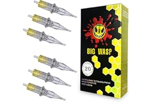 BIGWASP 4th Generation Premium 1209RS Tattoo Needle Cartridges #12 Standard 9 Round Shader (9RS) 20Pcs