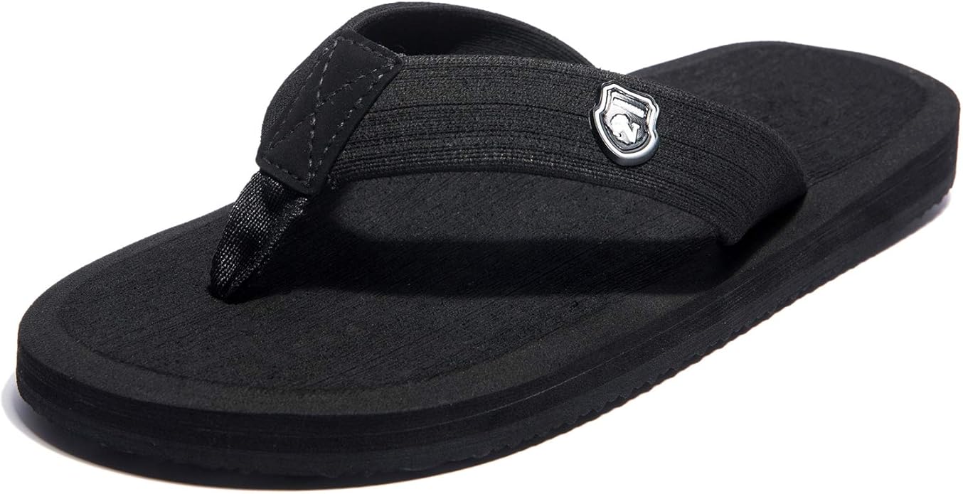 Amazon.com | NewDenBer Men's Big and Tall Flip-Flops Thong Sandals Comfortable Light Weight 