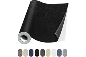 Lifeshoon Fabric Repair Patches, Linen Repair Tape Self-Adhesive Fabric Patches Durable, DIY Large Patches for Sofa, Couches, Furniture, Chair, Clothing （3.5X79 Inch, Black）