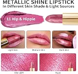 Oulac Metallic Shine Glitter Lipstick Pink High Impact Lipcolor 4.3 g view 4