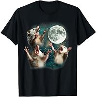 AEROSX Team Trash Opossum Raccoon Funny Animal T-Shirt - Novelty Graphic Tee For Men & Women