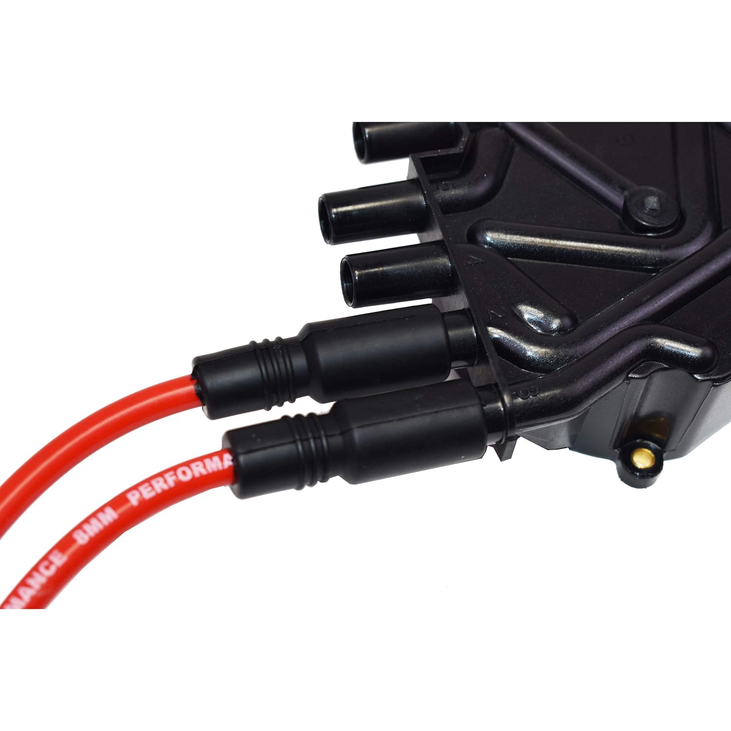 A-Team Performance Silicone Spark Plug Wires with Black 90 Degree Boot SBC Compatible with Chevy GMC Truck SUV Vortec 5.0L 5.7L 5700 350 1996-2003 Red 8.0mm: Industrial & Scientific