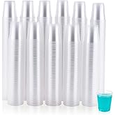 JOLLY CHEF 7𝟎𝟎 𝐏𝐚𝐜𝐤 3 oz Clear Plastic Cups, Disposable Mouthwash Cups for Picnic, Travel, Halloween, Christmas Parties
