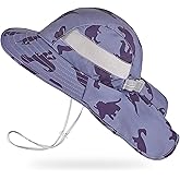Kids Sun Hat UV Protection Summer Beach Play Hats Wide Brim Neck Flap for Girls Boys