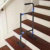 Height & Width Adjustable Stair Assist Cane for Seniors, Customizable to fit Most Indoor/Outdoor Steps, Wide Anti-Slip Base, 