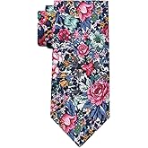 LHXzizizi Floral Ties for Men Mens Floral Tie Cotton Neck Tie Skinny Necktie for Wedding Beach Leisure Party Business Prom