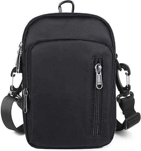 Amazon Mika Maya バッグ メンズ ショルダー 斜め掛け ポーチ 小物入れ ウエストポーチ ブラック Mika Maya ショルダーバッグ