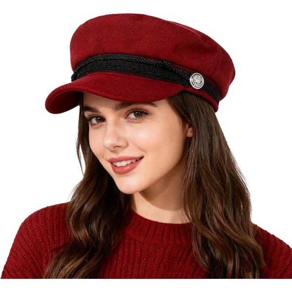 BLACK HORN Womens Newsboy Cabbie Beret Cap Cloche Visor Hats  display picture 3