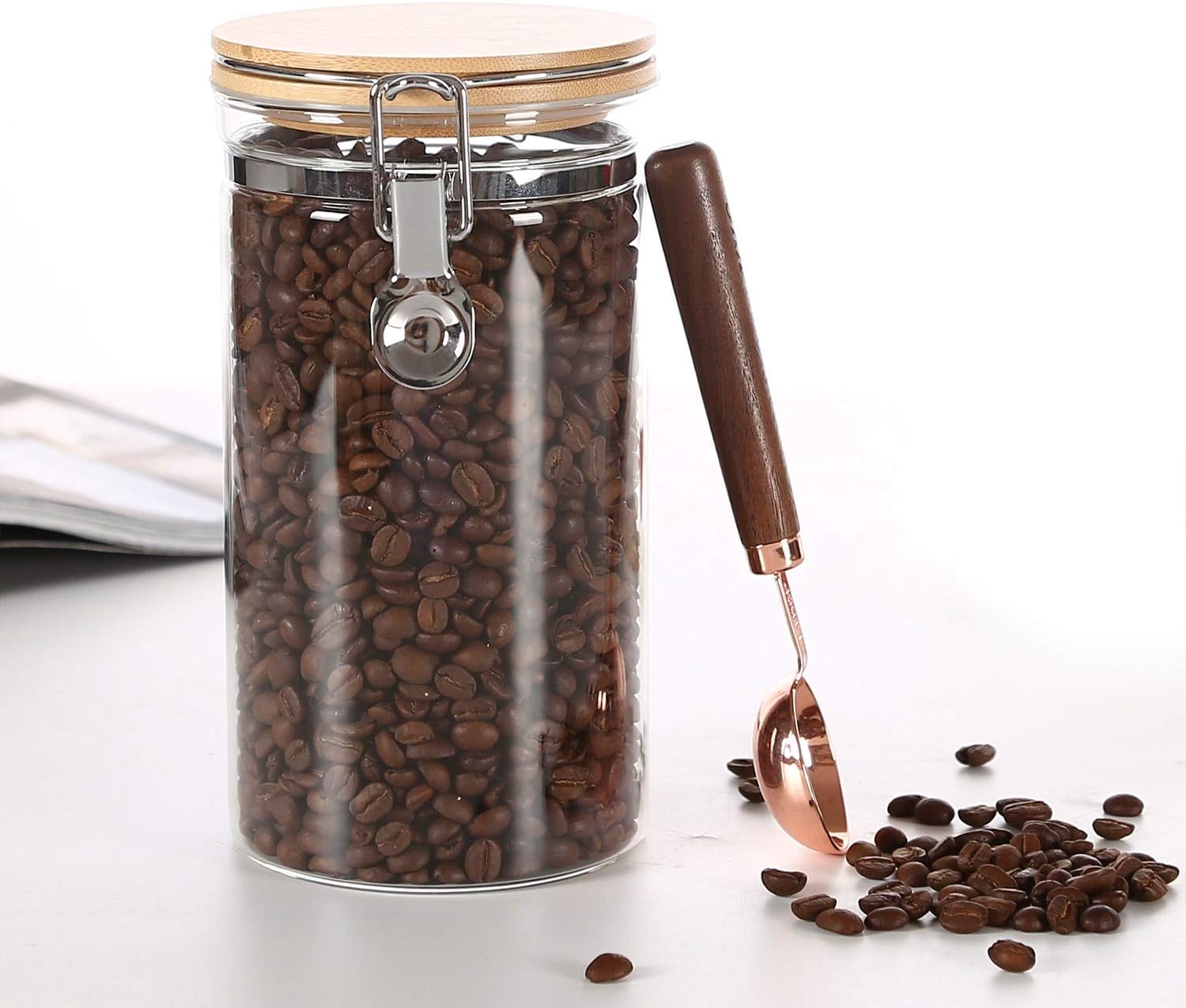 KKC Home Accents Glass Airtight Coffee Bean Storage