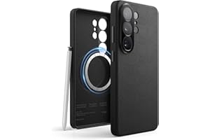 elago Magnetic Leather Case for Galaxy S26 Ultra Case, Compatible with All MagSafe Accessories, 6.9 inch - Built-in Magnets, 
