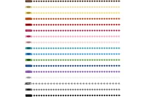TEAAHA 100PCS Colorful Ball Bead Chain, Metal Chain Necklace Bulk with Connectors Ball Chain Hanging Chains for Hanging Ornament Decoration Accessories Jewelry Making DIY Crafts
