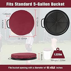 Foxtune 360-Degree Swivel Bucket Seat, 5 Gallon