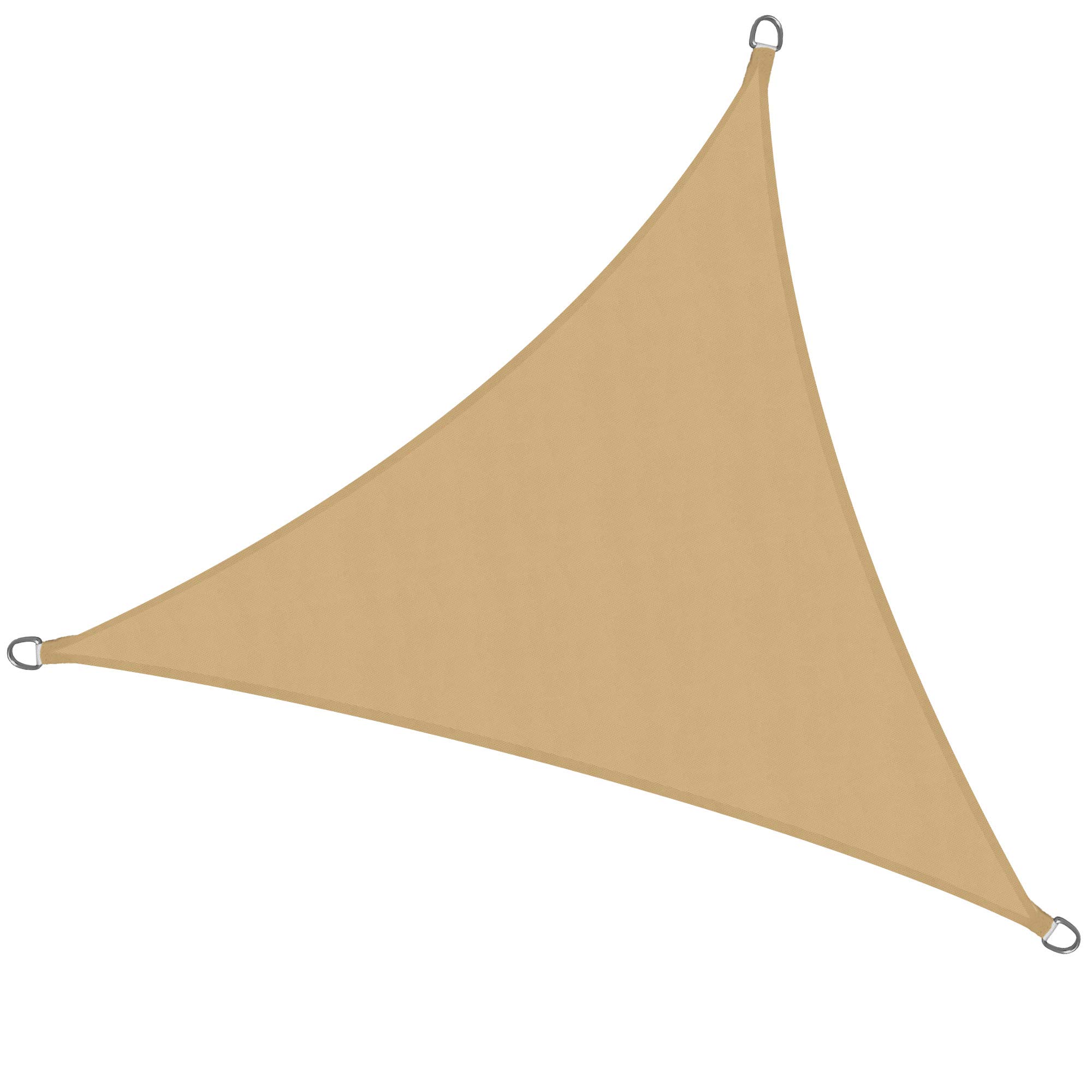 Sol Royal Triangle Sun Shade Sail 6x4,2x4,2 m PES Breathable & UV-light resistant Sun Shades for Garden Sail Canopy Waterproof Terrace Balcony & Pool - 600x420x420 cm Sand - SolVision PS9