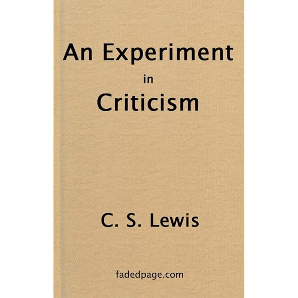 洋書 C.S. Lewis An Experiment in Criticism An Experiment in Criticism eBook : Lewis, C.S: Amazon.ca: Books