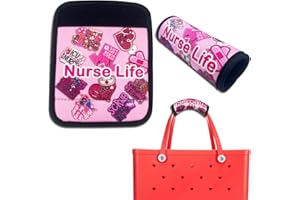 NiNiMay Handle Wrap Charms for Bogg Bag，Handle Protectors Strap Cover for Luggage ，Compatible with Simply Southern Tote