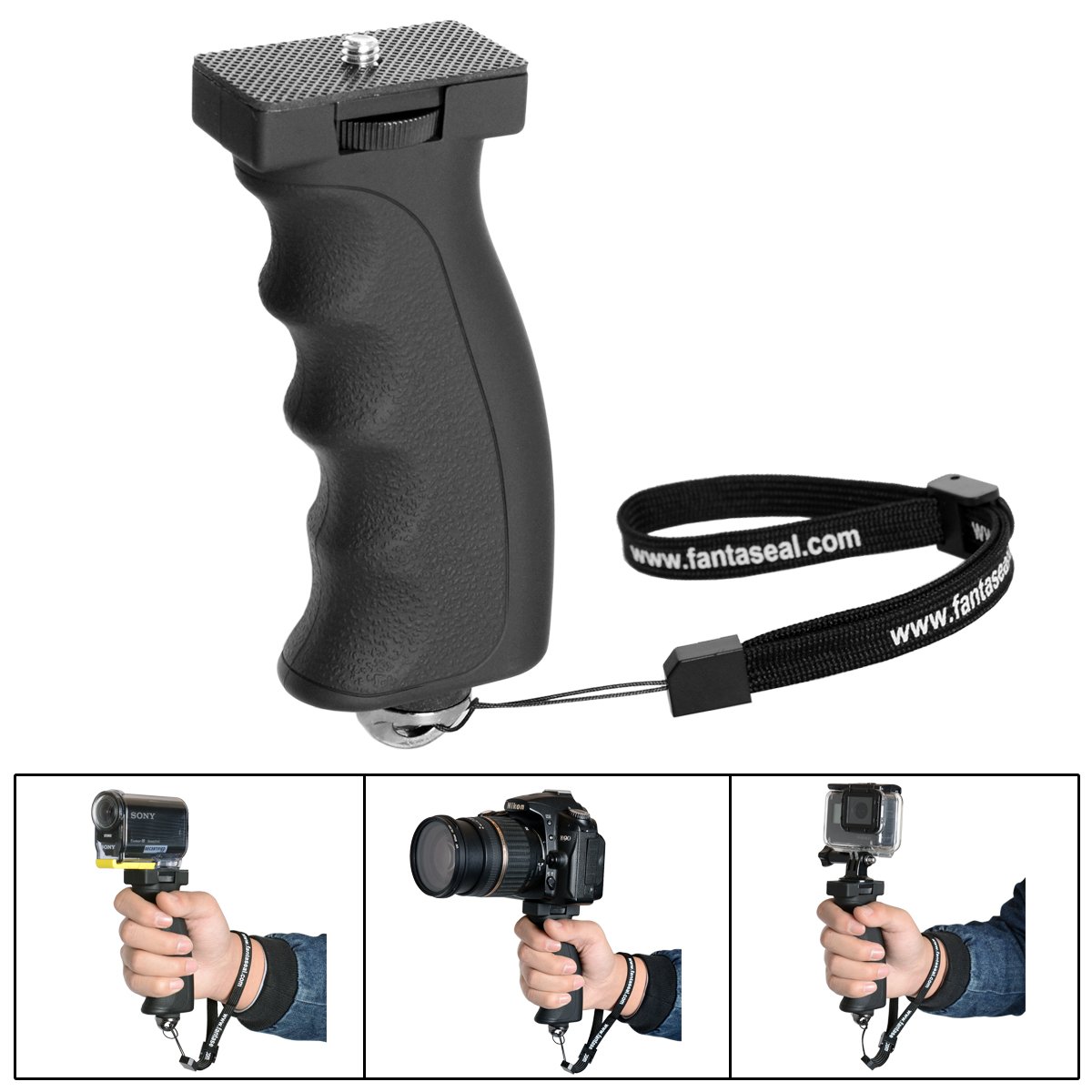 fantaseal Ergonomic Camera Grip Camcorder Mount DSLR Camera Handheld