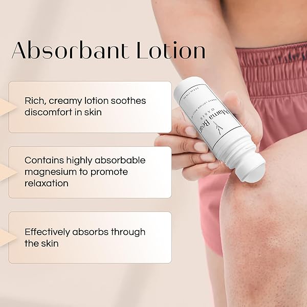 MAMA BEAR OASIS ROLL ON NERVE SUPPORT – FAST ABSORBING & QUICK DRYING MAGNESIUM ROLL ON W/MENTHOL, ALOE VERA, & MORE FOR CALMING EFFECT – GENTLE & NON-GREASY COMFORT RUB FOR EASY APPLICATION