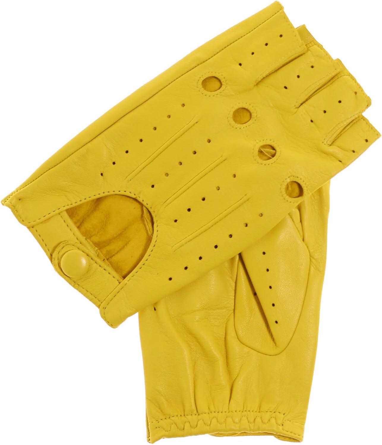 Fratelli Orsini Everyday Women's 1/2 Finger Leather Driving Gloves